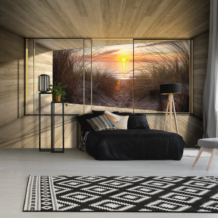 Fototapeta 3d plaża morze krajobraz natura okno