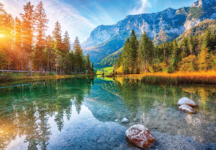 Fototapeta jezioro góry woda natura krajobraz na wymiar 14630VE