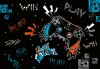 Fototapeta młodzieżowa pad gaming game dla gracza graffiti