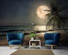Fototapeta plaża morze księżyc natura krajobraz