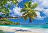 Fototapeta 3d plaża palmy morze natura krajobraz