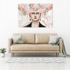 Obraz na płótnie kwiaty na głowie frida kahlo