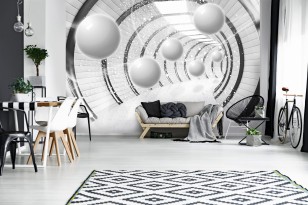 Fototapeta 3d tunel kule abstrakcja optyczna 13912VE
