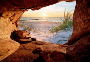 Fototapeta 3d kanion widok plaża morze optyczna 14216VE