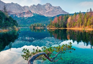 Fototapeta góry natura krajobraz jezioro