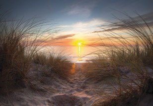 Fototapeta 3d plaża morze natura krajobraz wydmy słońce