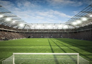 Fototapeta boisko bramka stadion piłka nożna sport