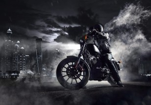 Fototapeta młodzieżowa motor sport dla chłopca miasto noc