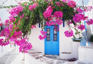 Fototapeta uliczka grecja santorini