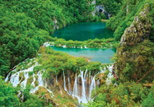 Fototapeta wodospad natura krajobraz las widok