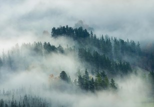 Fototapeta góry we mgle krajobraz górski natura 14552VE