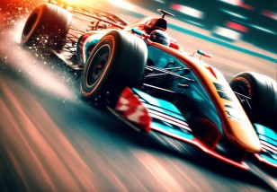 Fototapeta auto sportowe dla dzieci F1 14577VE