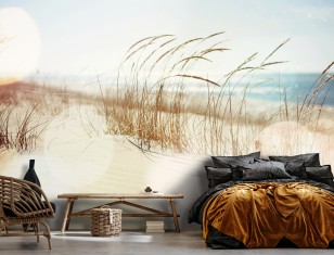 Fototapeta plaża morze 3d wydmy pejzaż 14596VE