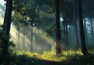 Fototapeta las 3d drzewa natura na wymiar 15655VE