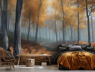 Fototapeta las jesienią 3d natura na wymiar 15641VEAR1