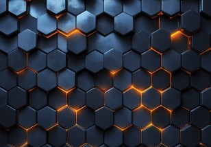 Fototapeta dla chłopca 3d hexagony gaming na wymiar 15628VE