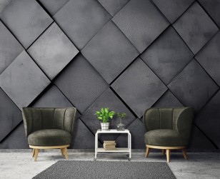 Fototapeta geometryczna 3d abstrakcja szara na wymiar 15580VEAR1