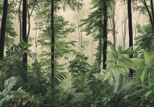 Fototapeta las tropikalny dżungla do sypialni na wymiar 15556VE