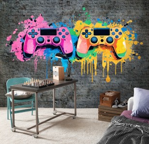 Fototapeta dla gracza nastolatka gaming pady na wymiar 15552VEAR4