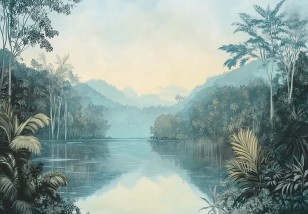 Fototapeta natura rzeka dżungla 3d na wymiar 15543VE