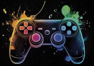 Fototapeta dla gracza młodzieży gaming pad na wymiar 15450VE