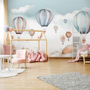 Fototapeta dla dzieci balony niebo delikatna na wymiar 14648VEAR5