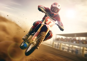 Fototapeta motor cross dla chłopca na wymiar 14710VE