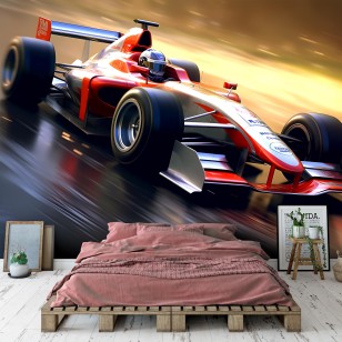 Fototapeta f1 wyścigi dla chłopca na wymiar